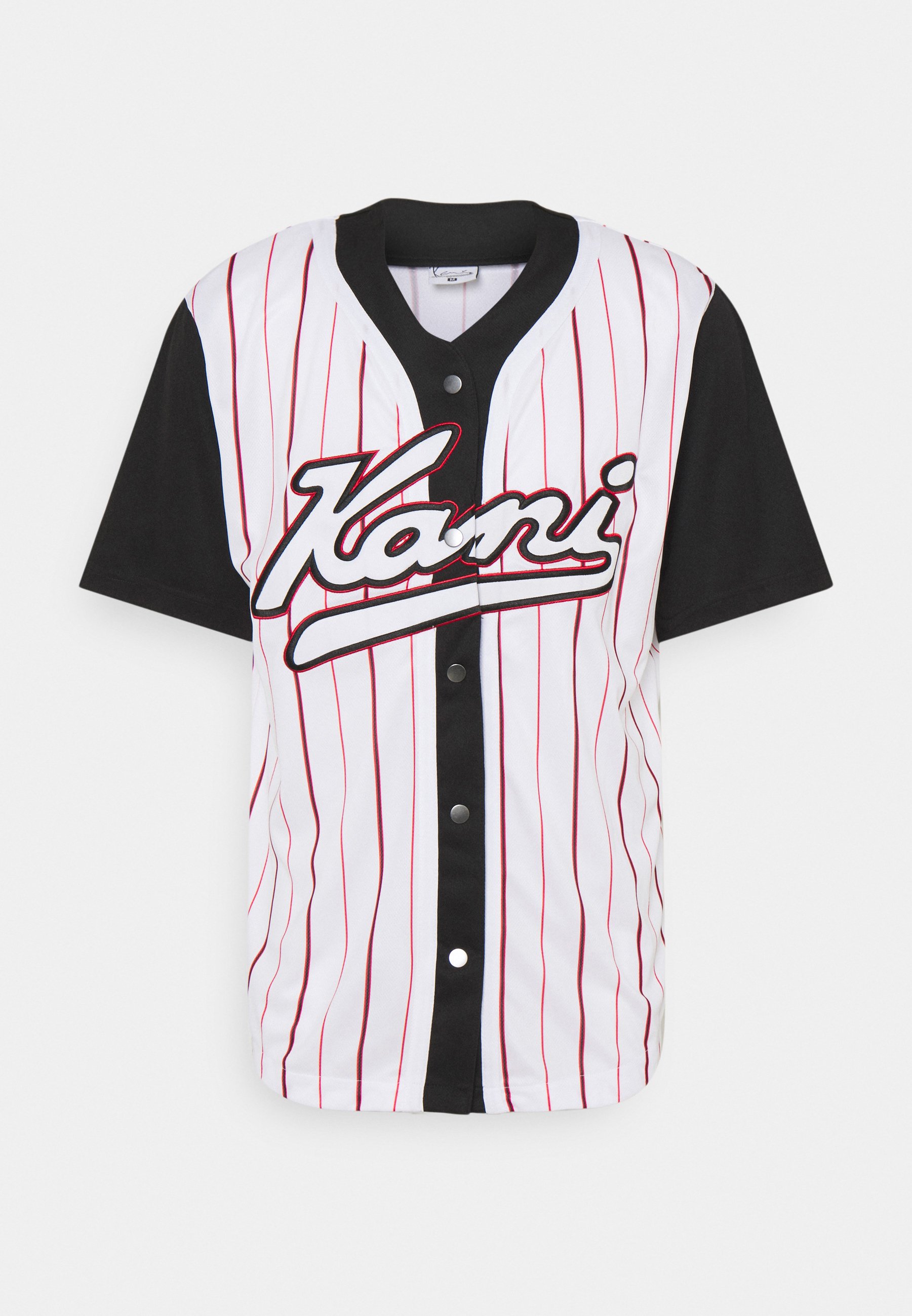 KARL KANI◆Varsity Logo Pinstripe Baseball Shirt [LB] Karl Kani VARSITY LOGO PINSTRIPE BASEBALL - Hemd - light