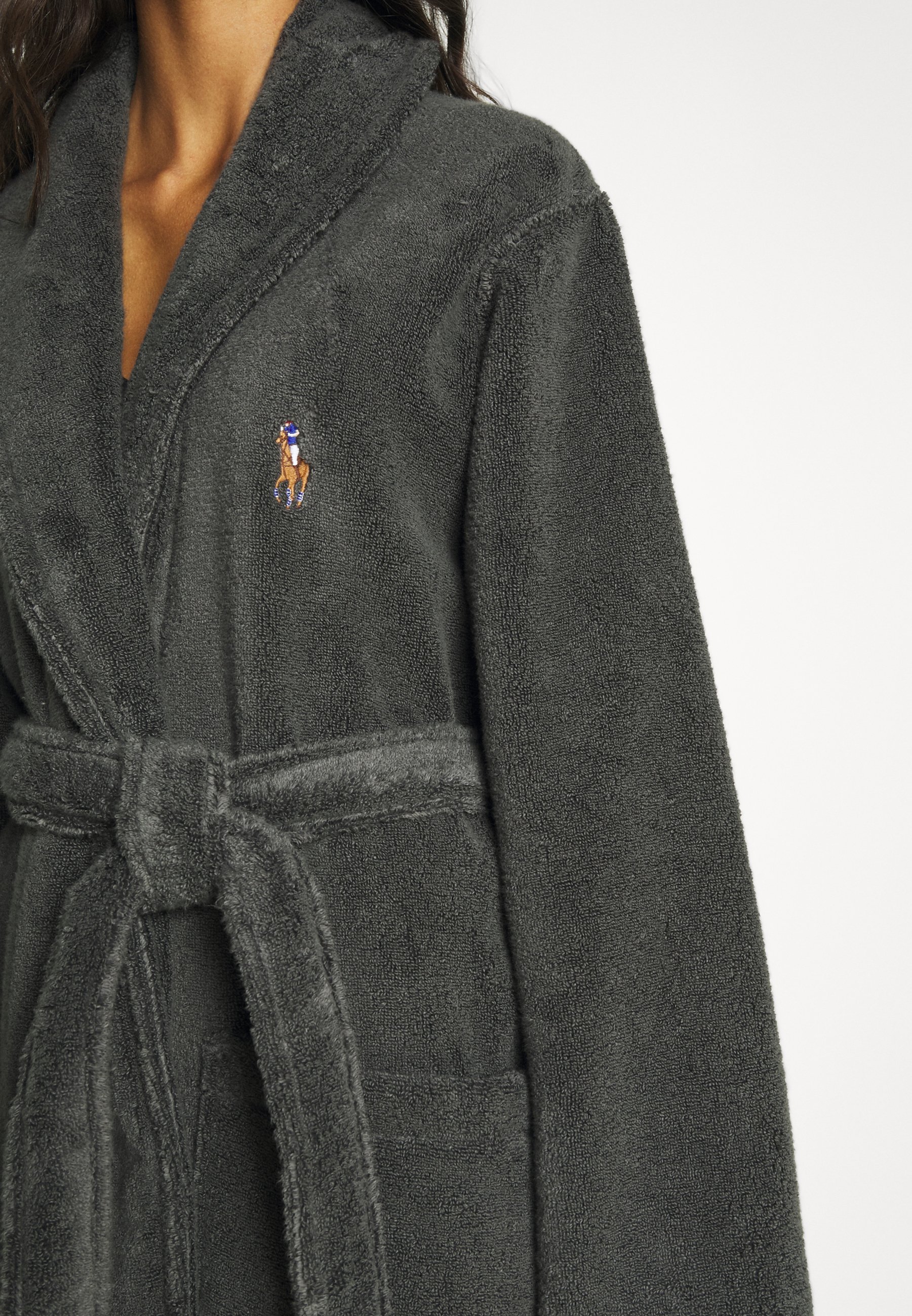 ralph lauren dressing gown grey