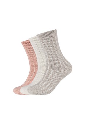 s.Oliver, 3 PACK - Chaussettes - offwhite melange
