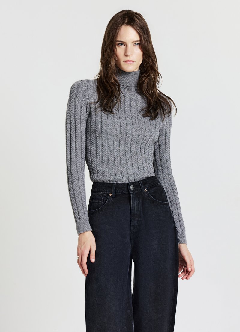 Calliope Strickpullover - grigio scuro melange