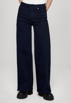 PALAZZO NIGHT - Wide leg - dark blue