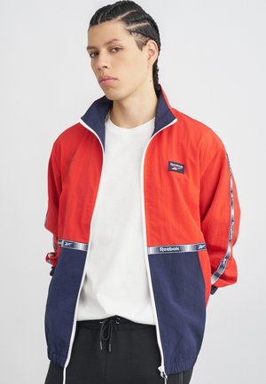 HERITAGE TAPE WOVEN TRACK JACKET - Bluză de trening - energy red/vector navy