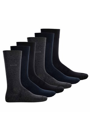 6ER PACK - FINEST SOFT - Strumpor - black