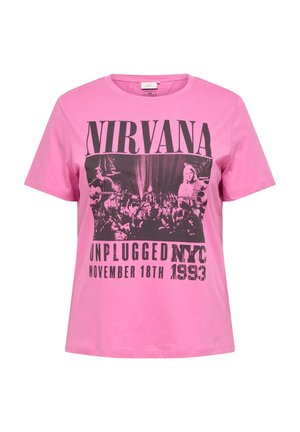 CARZHURI LIFE S/S O-NECK REG TEE LC JRS - Triko s potiskem - wild orchid print koncert