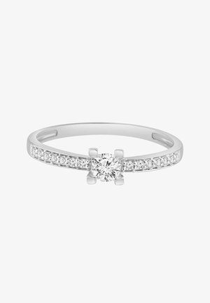 Diamant Exquis, 14CT WHITE GOLD DIAMOND RING 0.27 CT - 585 - Ring - white gold-coloured