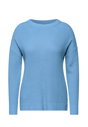 Stickad tröja - blau
