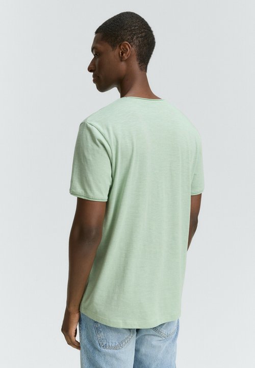 Camiseta Básica Tom Tailor Denim Para Hombre - Color Verde Oliva, Corte Regular, Algodón