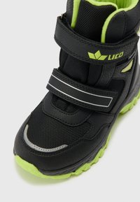 LICO BRANKO - Zimné čižmy - black/lemon