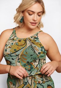 King Louie HAZEL FRENZY - Vestido informal - dusty turquoise