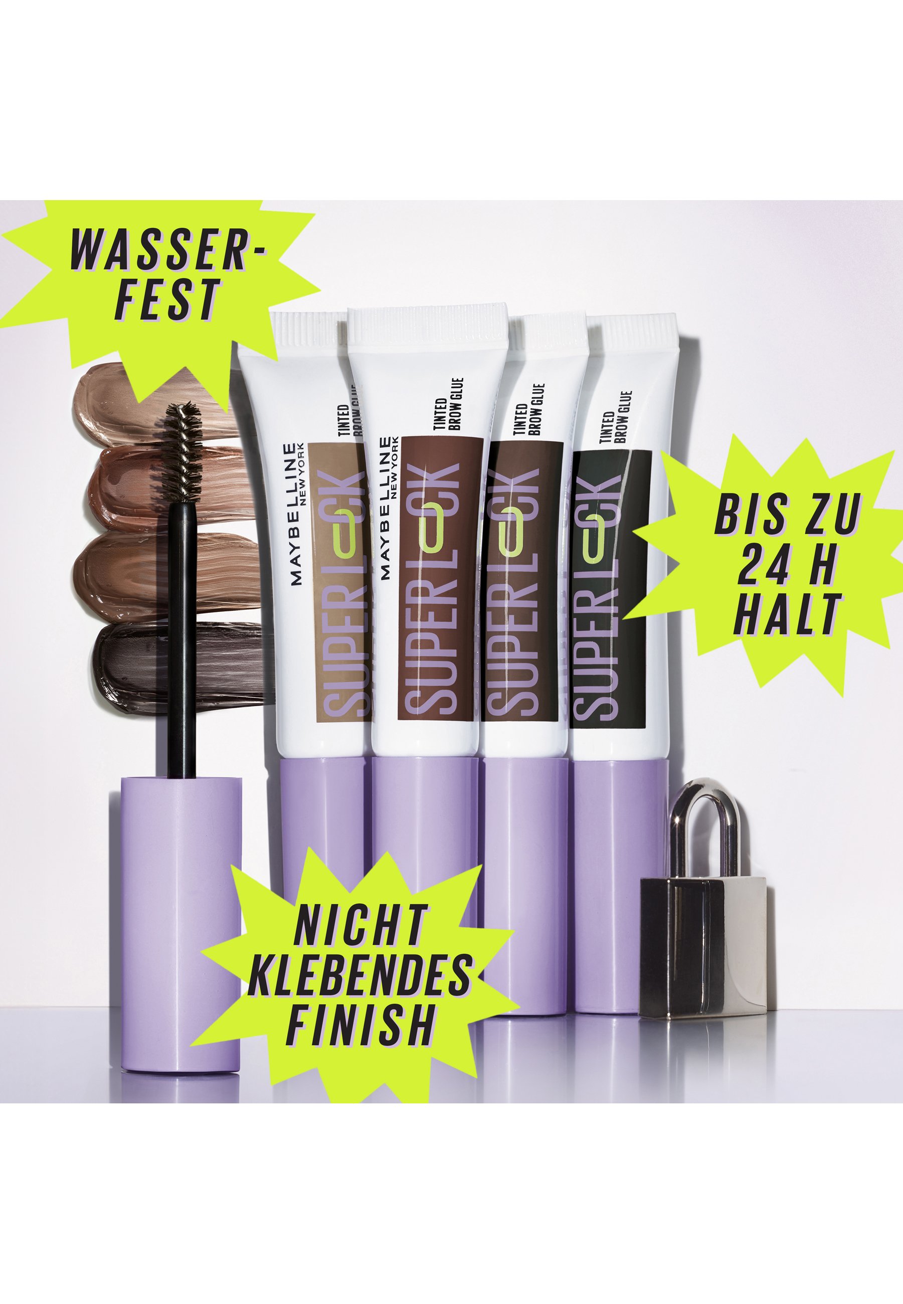 NYX Brow Glue (transparent) & Epic Ink Eyeliner Set – Für Laminierte Brauen & Präzise Lidstriche