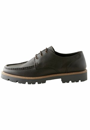 REGULAR FIT - APRON - Lace-ups - brown