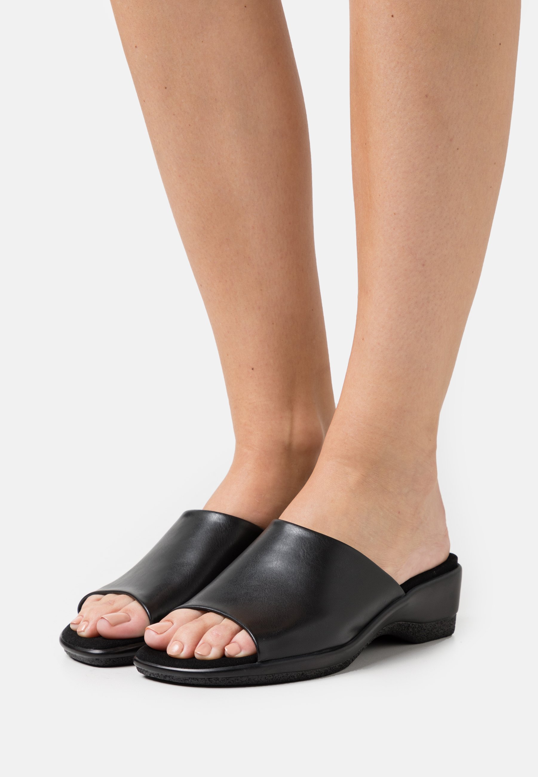 Gabor Comfort Muiltjes met hak - black/Zwart - Zalando.be
