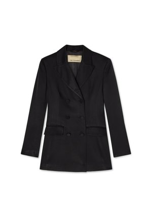 Trussardi, GIACCA DOPPIOPETTO SLIM FIT IN SHINY TWILL - Blazer - nero