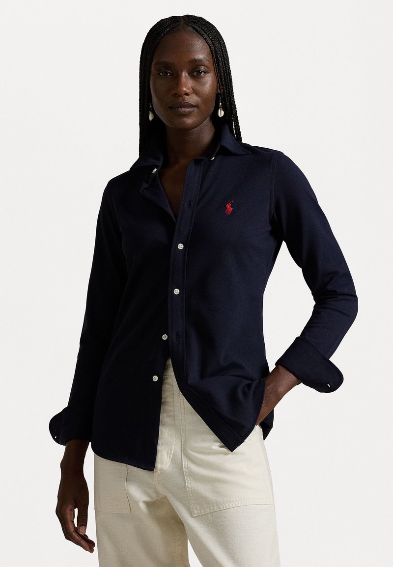 Polo Ralph Lauren LONG SLEEVE BUTTON FRONT SHIRT - Pogājama blūze - navy