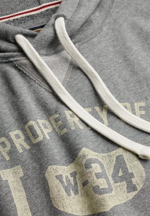 Superdry & Co, SUPERDRY ATHLETIC ESSENTIALS HOODIE.. - Felpa con cappuccio - vintage dark grey grit