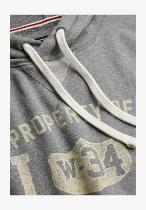 Superdry & Co, SUPERDRY ATHLETIC ESSENTIALS HOODIE.. - Jersey con capucha - vintage dark grey grit
