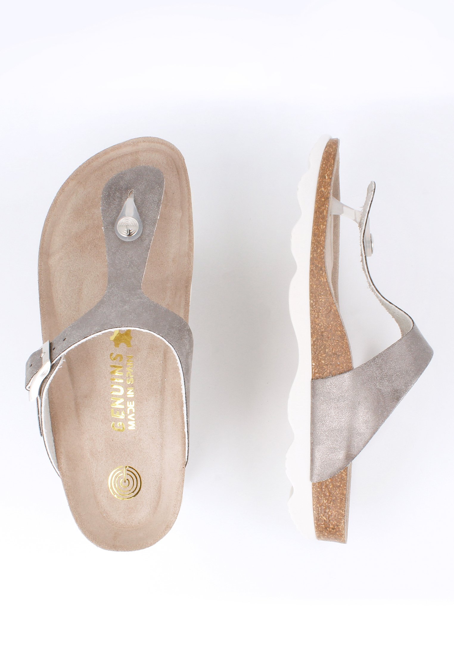 Genuins Chanclas de dedo - grau/gris - Zalando.es