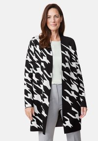 Gerry Weber Strickjacke - black ecru houndstooth jcd