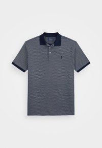 Custom Slim Fit Stretch Mesh Polo Shirt - Poloshirts - refined navy