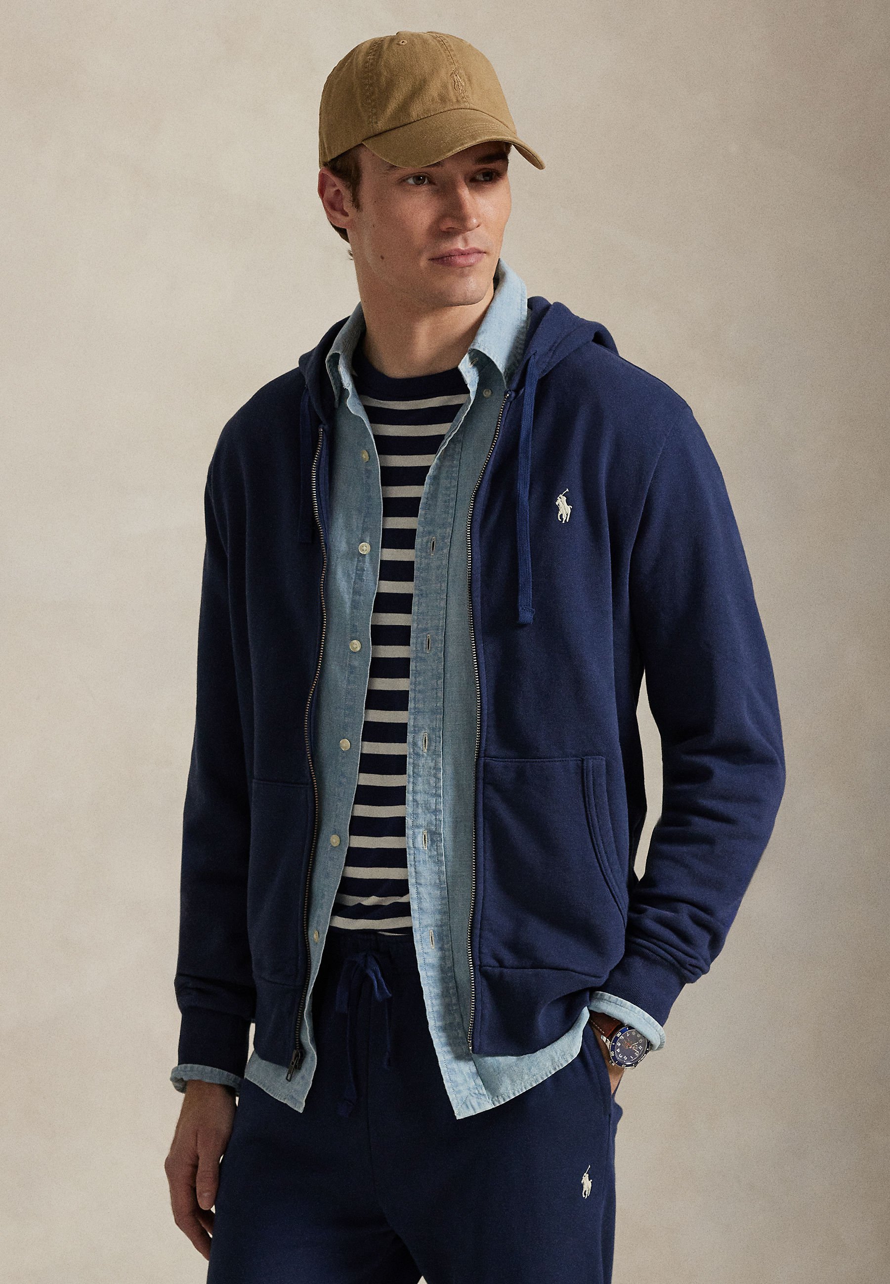 Polo Ralph Lauren LOOPBACK FLEECE FULL ZIP HOODIE - Zip-up