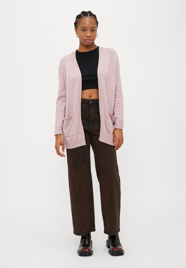 ONLLESLY OPEN CARDIGAN - Cardigan - violet ice melange4