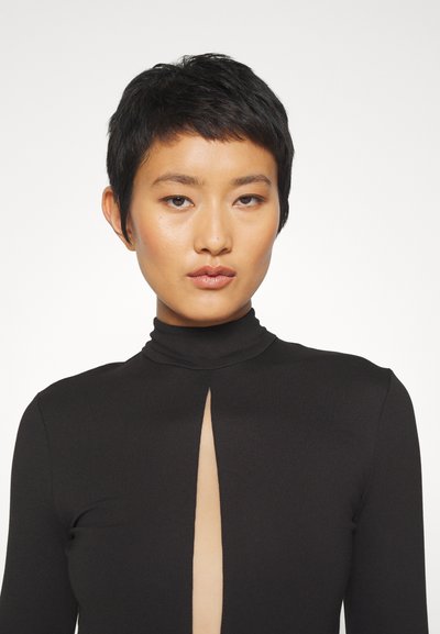 David Koma DIAMOND CUTOU - Μπλούζα με μακριά μανίκια - black/nude