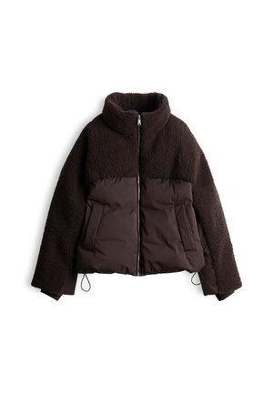 OPUS, LOOSE FIT RIBBED TEXTURE - Winterjacke - affogato