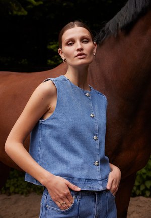 Soaked in Luxury SLRINATINA - Liivi - medium blue denim