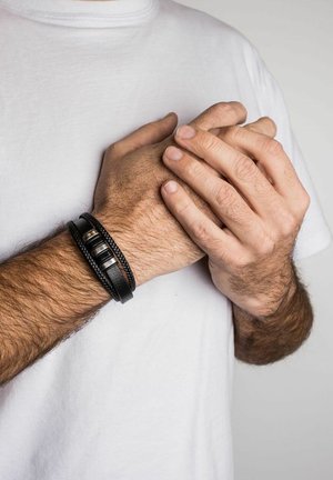 FABULA - Bracelet - black and silver coloured