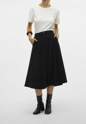Falda acampanada - black