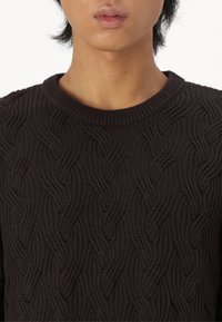 Selected SLHCALLIS CREW NECK NOOS - Πουλόβερ - chocolate torte