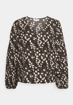 Object Petite L/S V-NECK TOP PETIT - Φόρεμα ημέρας - sand