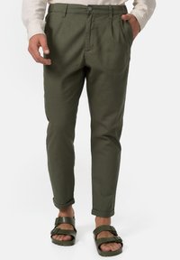 INDICODE JEANS - CUNNINGHAM - Broek - army Miniatuurafbeelding 1