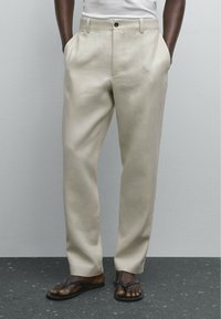 Massimo Dutti - Trousers - beige Thumbnail Image 1