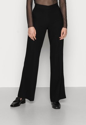 LONG LEAN CLASSIC GABARDINE - Bukser - black