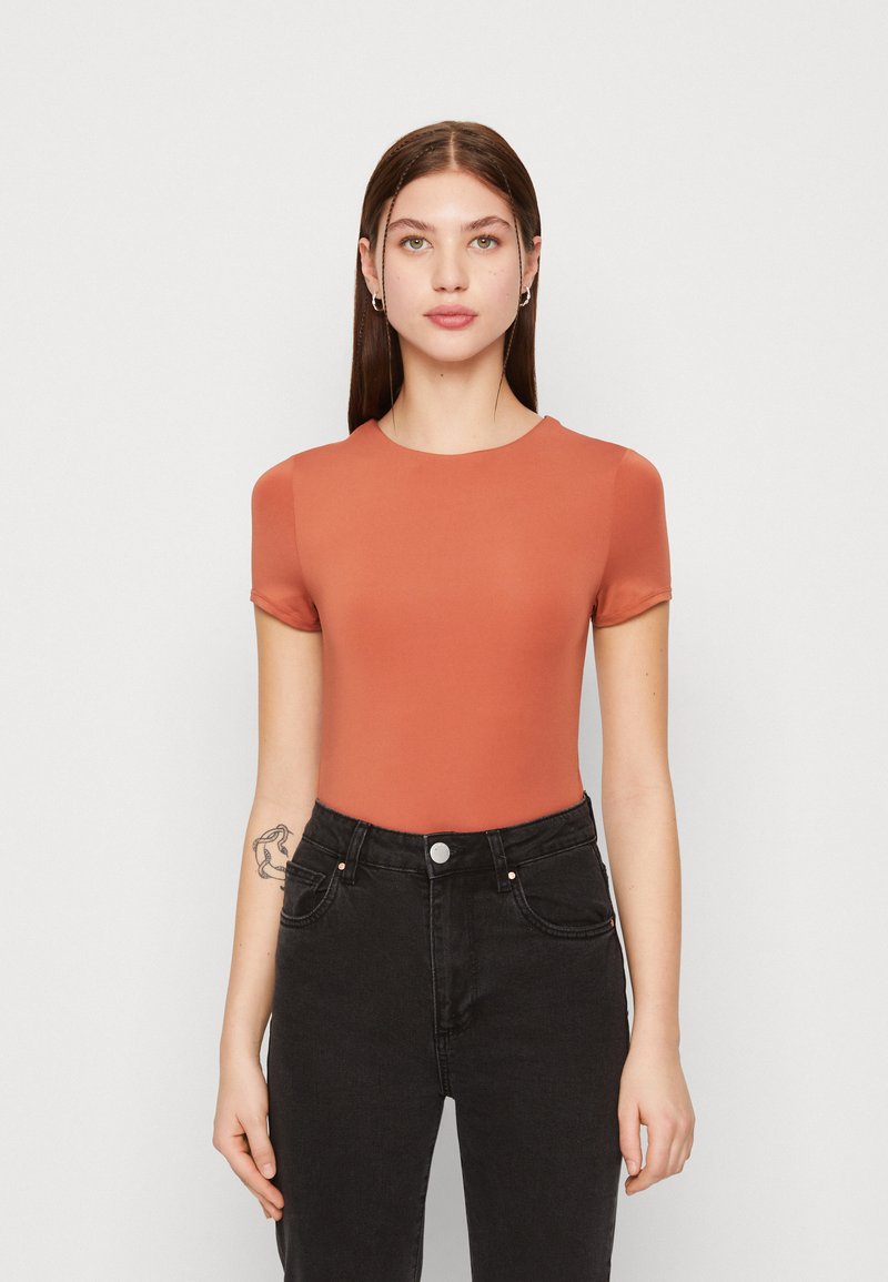 Cotton On SCULPTED CREW NECK Tshirt basic fall brown/bruin