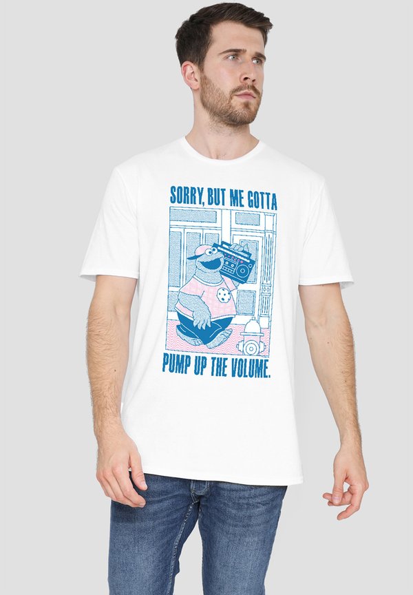 SESAME STREET COOKIE MONSTER PUMP UP THE VOLUME - T-Shirt print