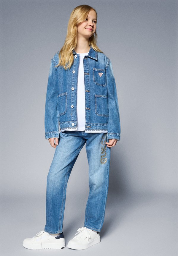 JUNIOR RIGID OVERSIZE - Denim jacket - sporty vintage wash4