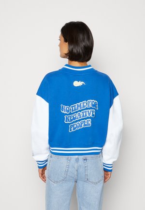 SYLMAR OVERSIZED CROPPED VARSITY JACKET - Sweatjacke - deep blue