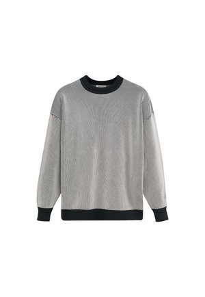 BI COULEUR À RAYURES - Pullover - beige