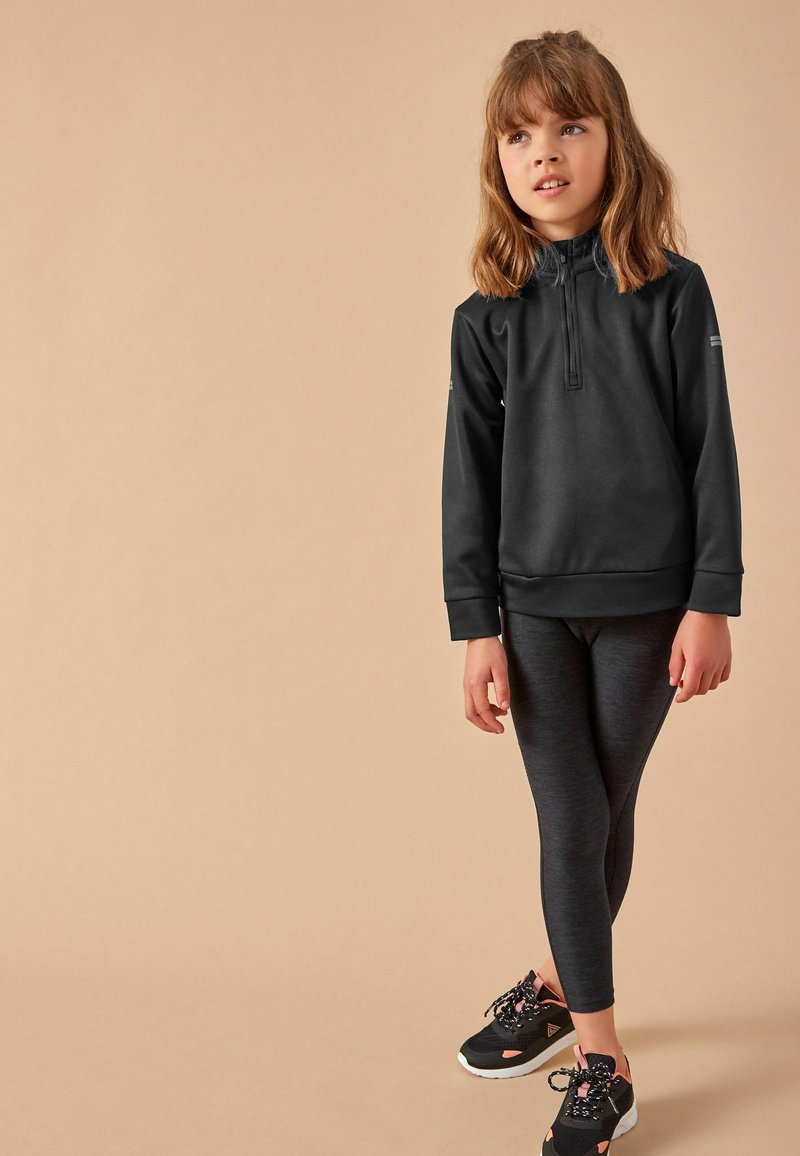 Next LIGHTWEIGHT HALF ZIP SPORTS Sweatshirt black/schwarz Zalando.de