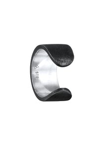 KUZZOI BOLD BASIC CUFF - Einzelner Ohrring - schwarz