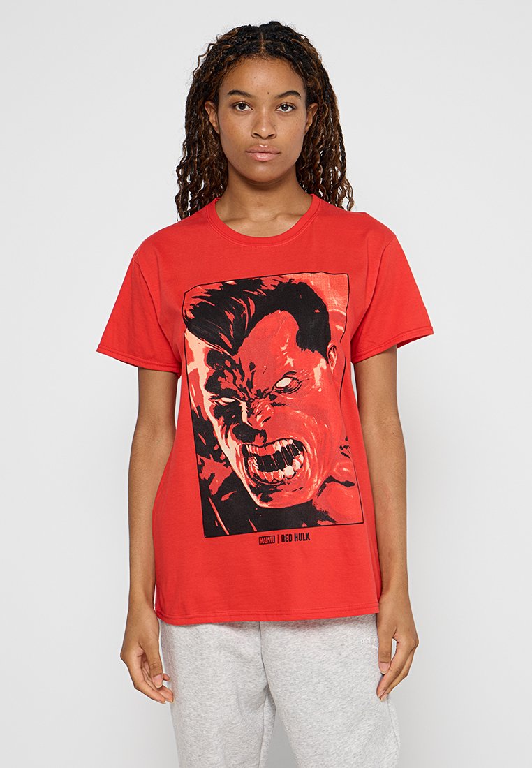 Marvel T-shirt print rood