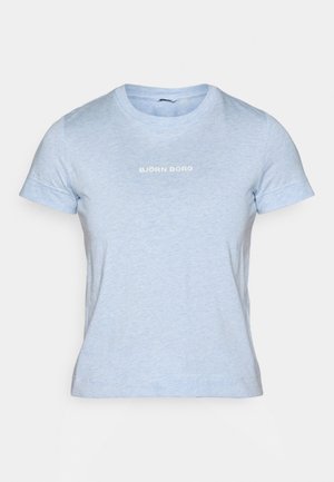 Light blue short-sleeve T-shirt made of soft material, featuring the text "BJÖRN BORG" printed in white on the chest. Classic crew neck design.