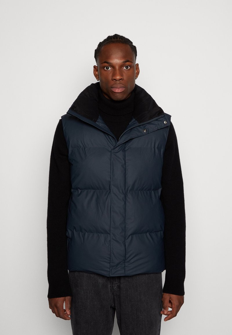 Rains BOXY PUFFER VEST UNISEX Weste navy/dunkelblau Zalando.at
