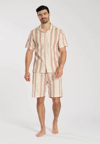 South Beach STRIPE SHORT SLEEVE - Camicia - rust