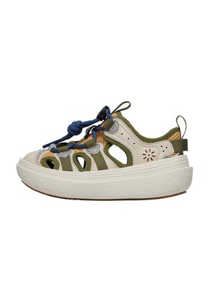 Walking sandals - beige militärgrün