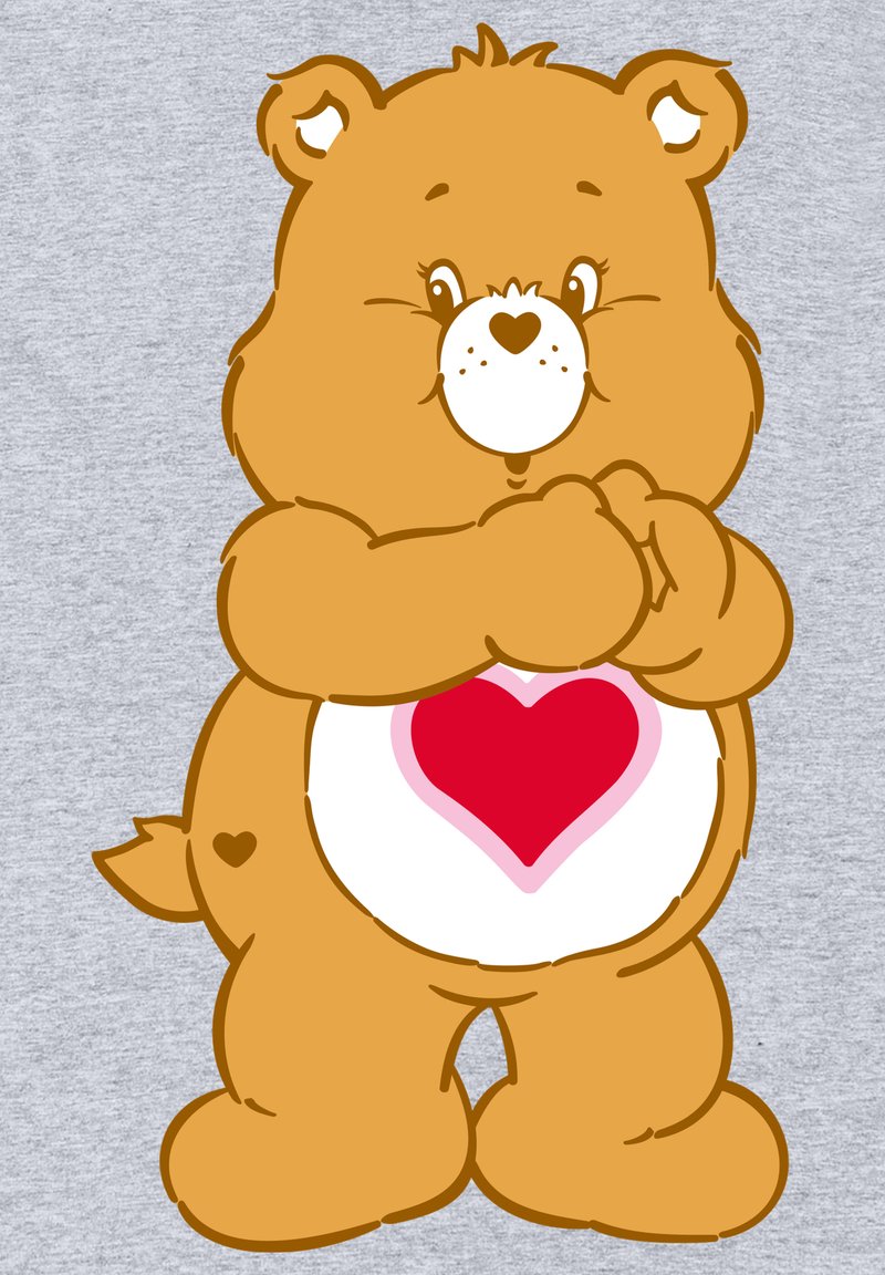 Henry Tiger CARE BEARS TENDERHEART BEAR Hoodie heather grey