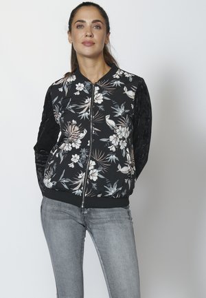 Sudadera con cremallera - black