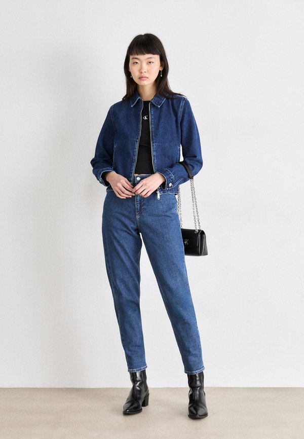 ZIP JACKET - Denim jacket - denim dark2